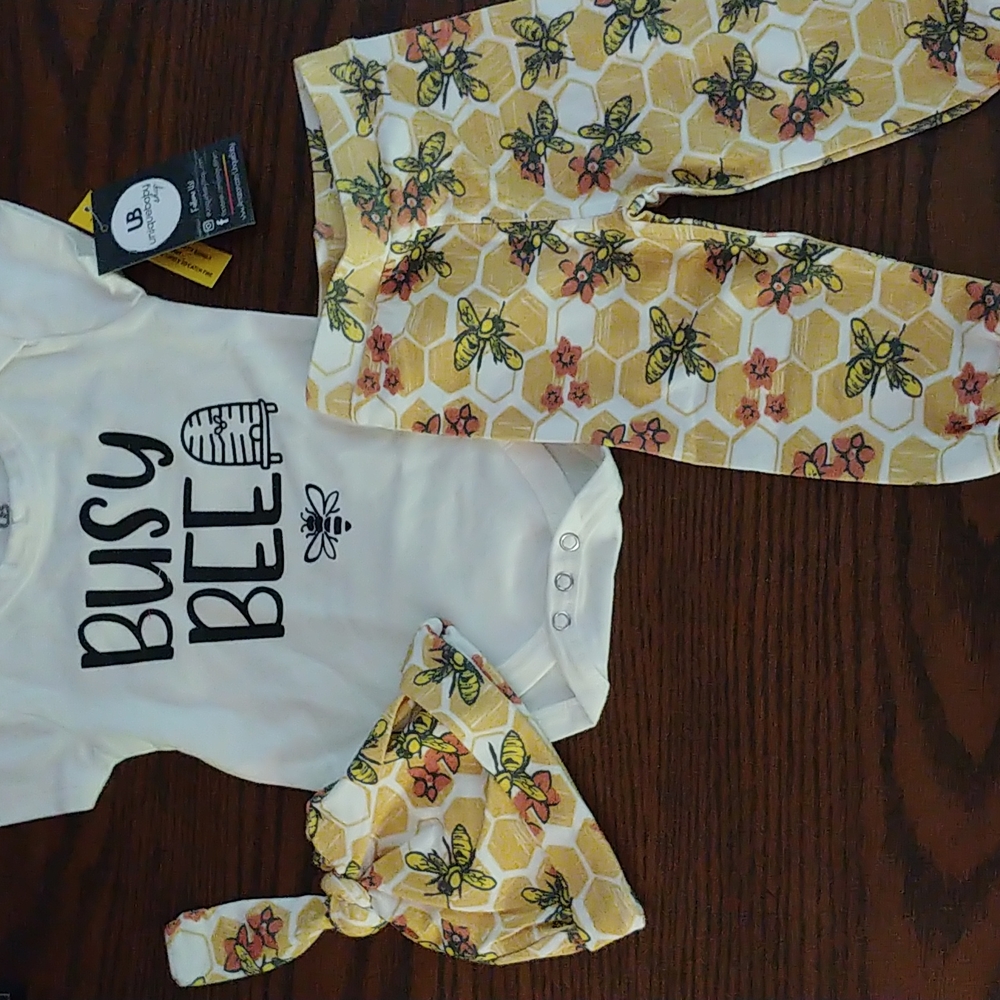 New 3 Piece Baby Girl Clothes. I Have 6 to 9 months size and 9 to 12months size